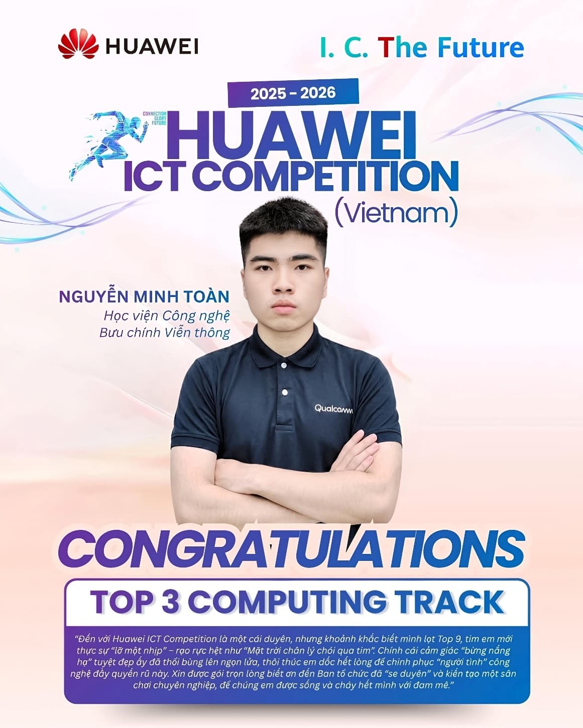 Top 3 National Finalist (Computing Track) - Huawei ICT Competition